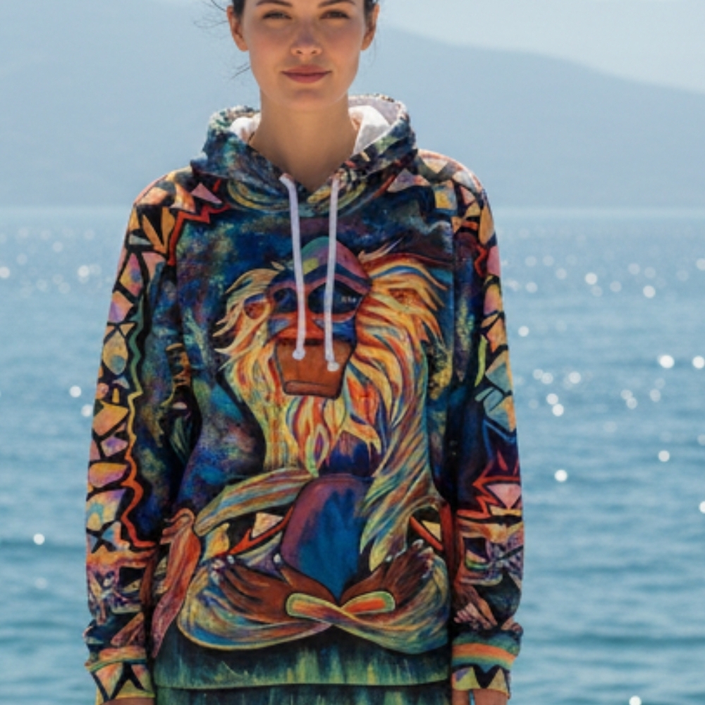 Artistic Multicolor Women's Hoodie